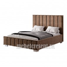 Кровать 1400 из ткани с подъёмным механизмом «Мирабель» Шоколадный